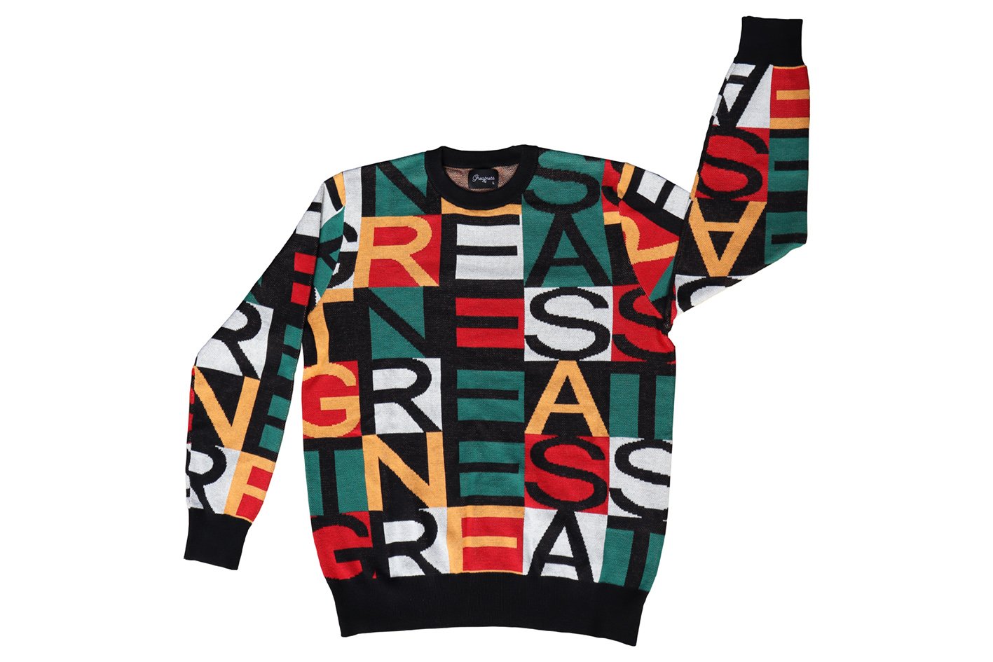 Supreme big letters sweater multicolor clearance jersey